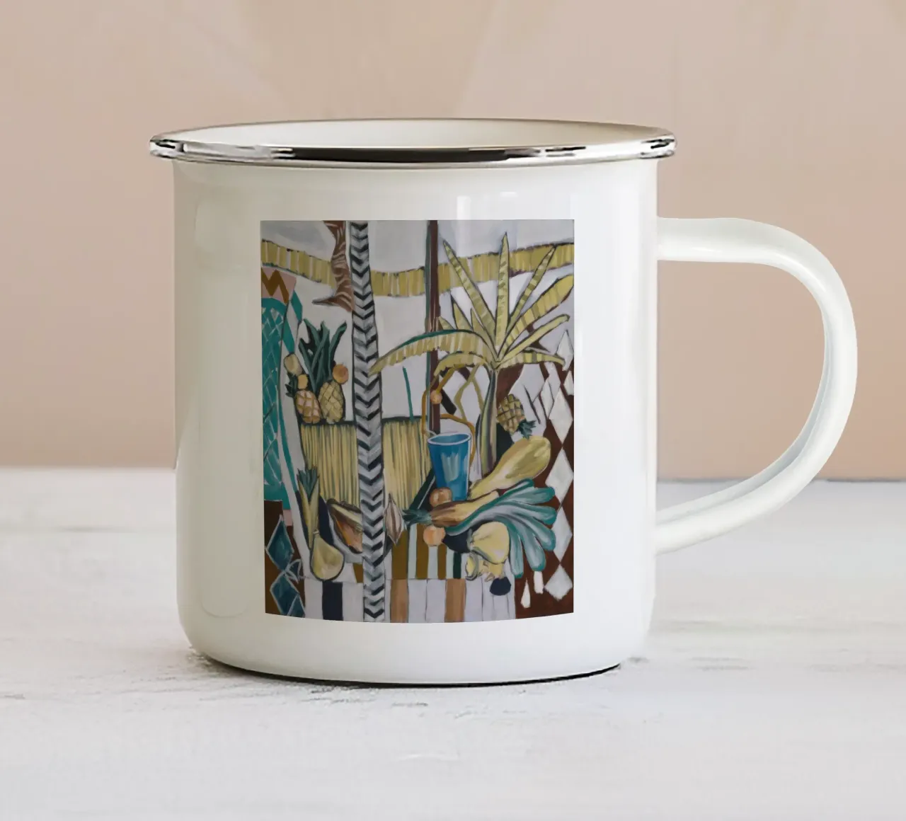 Armonia astratta tazza in smalto da Beach Palette