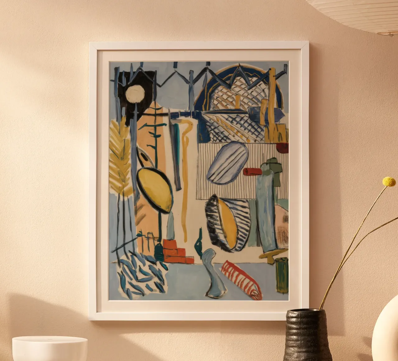 Oasi urbana poster con telaio in legno da Beach Palette