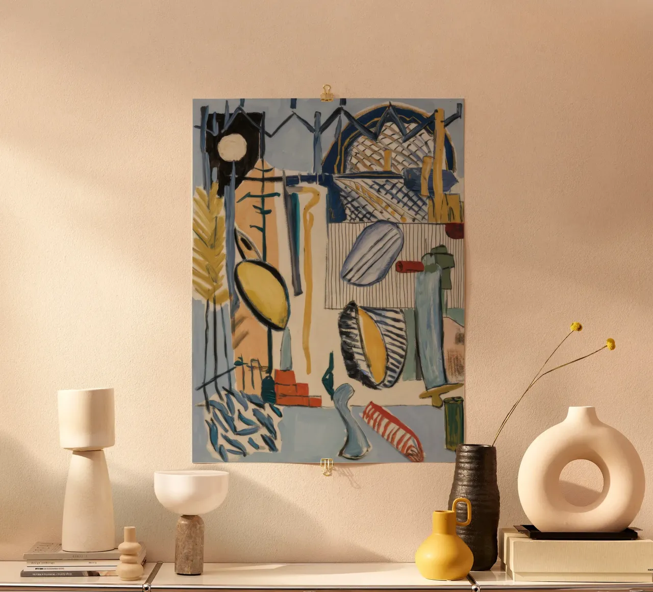 Oasi urbana poster con telaio in legno da Beach Palette