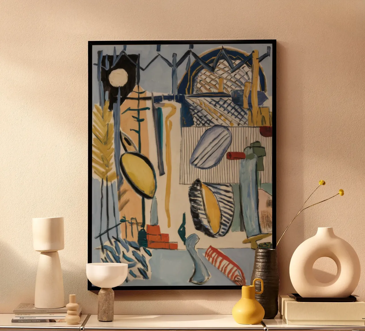 Oasi urbana poster con telaio in legno da Beach Palette