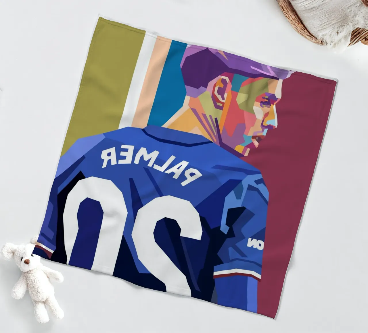 Cole Palmer icona del calcio coperta in pile da Hantamrata