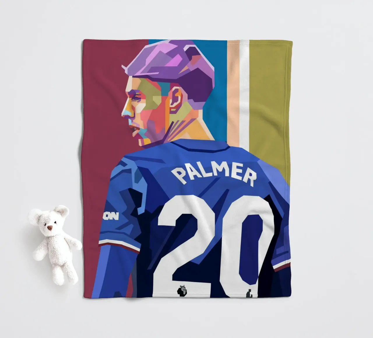 Cole Palmer icona del calcio coperta in pile da Hantamrata