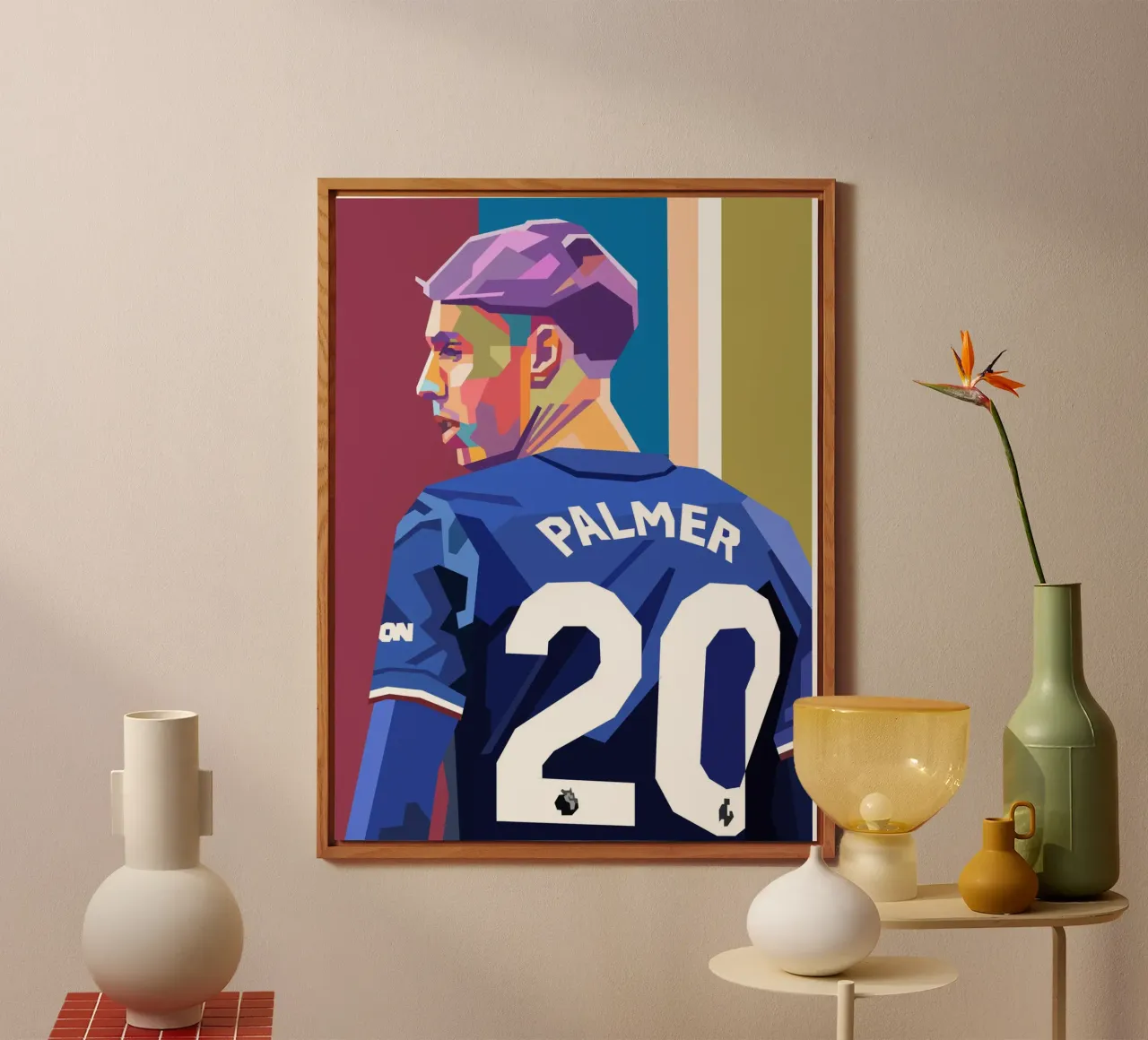 Cole Palmer icona del calcio alluminio dibond da Hantamrata