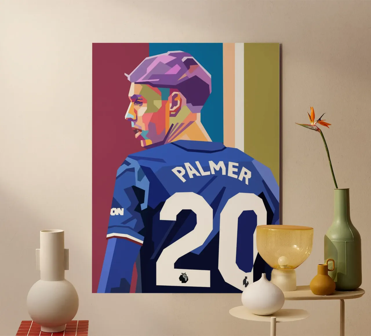 Cole Palmer icona del calcio alluminio dibond da Hantamrata