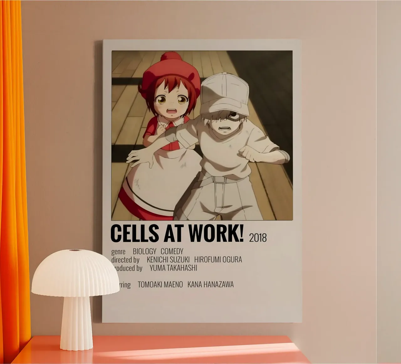 CELLS AT WORK! 2018 tela con Cornice a cassetta da Totoya