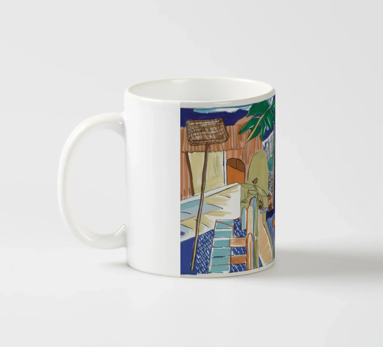 Fuga dalla costa tazza in ceramica da Beach Palette