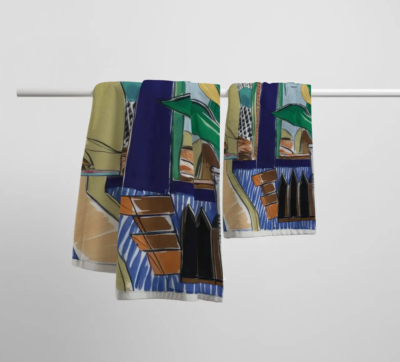 Coastal Escape towel by Beach Palette