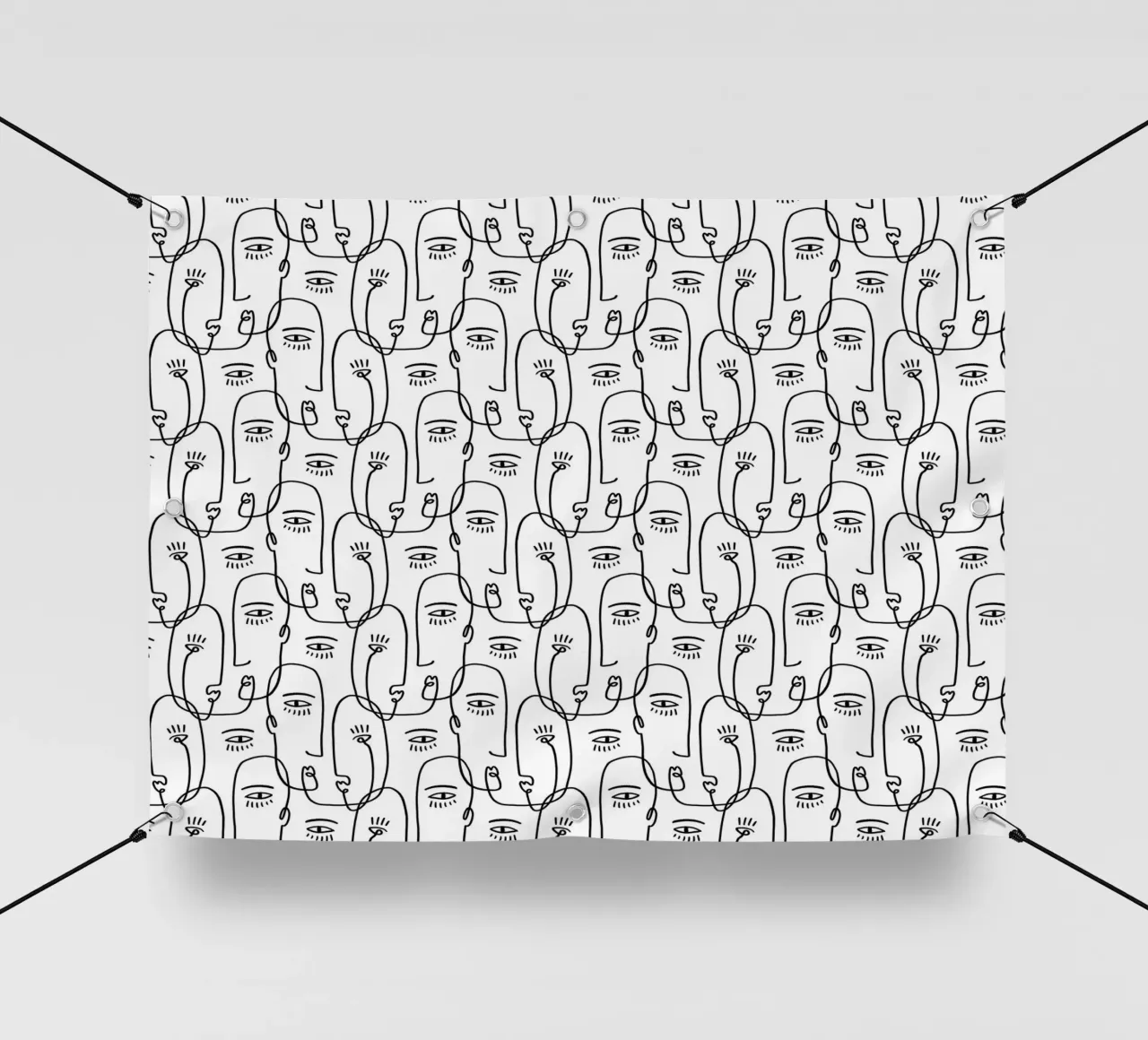 Face Pattern telo in pvc da treechild