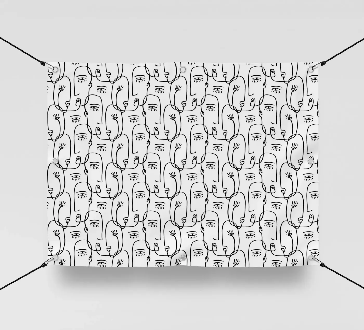Face Pattern telo in pvc da treechild