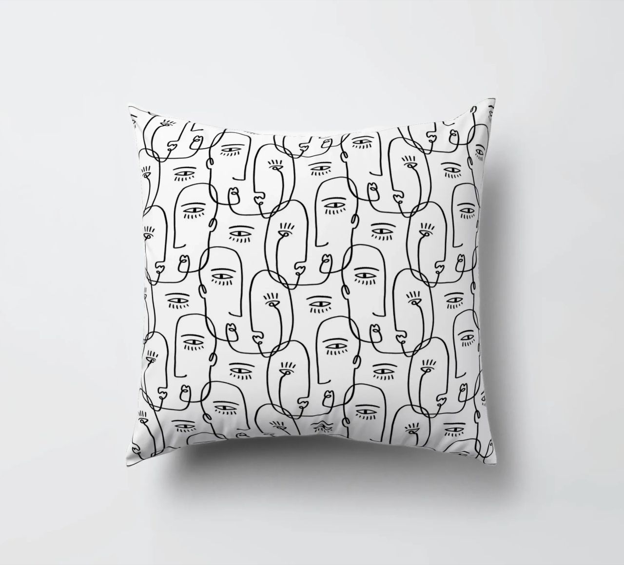 Face Pattern cuscino da treechild
