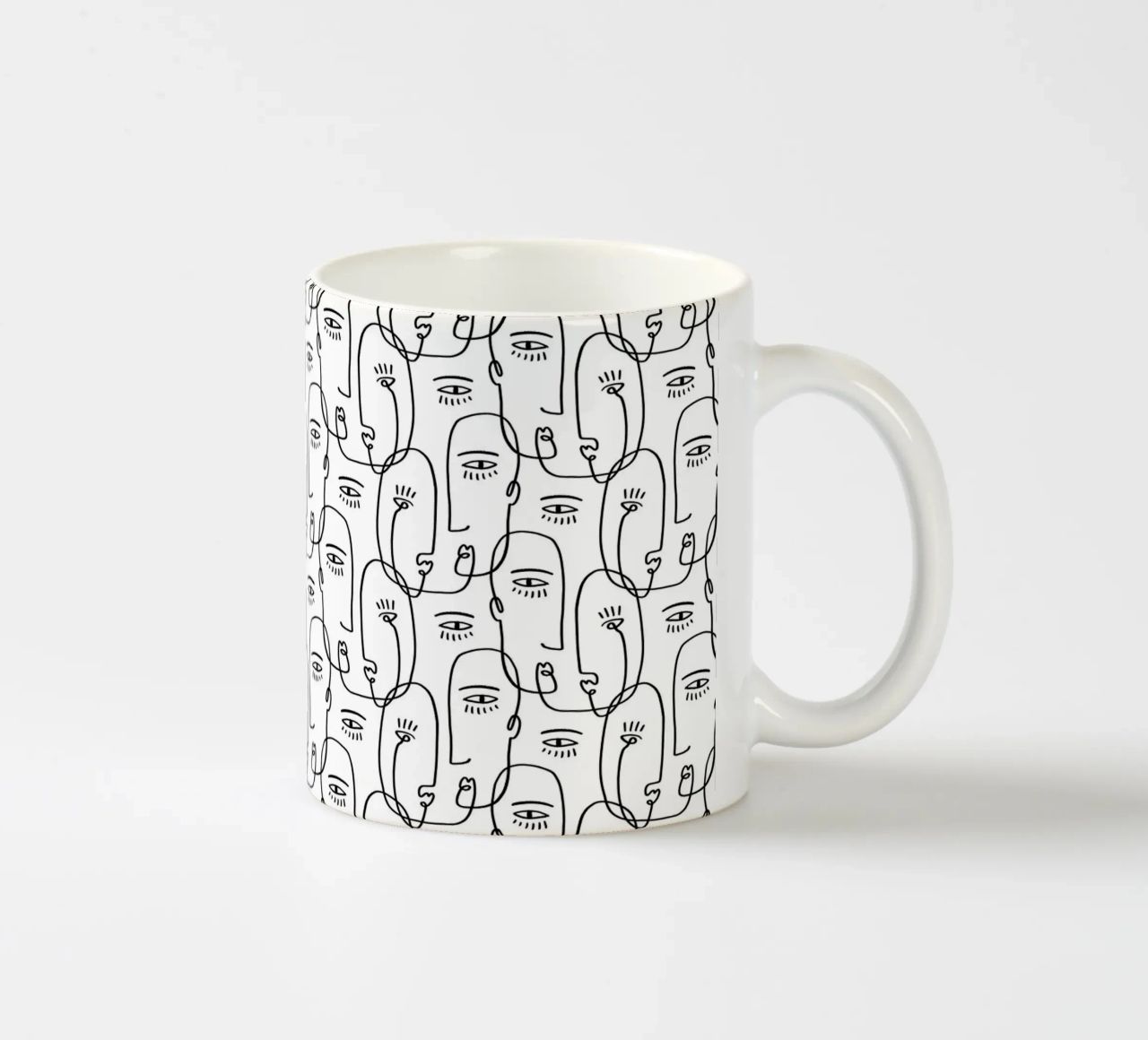 Face Pattern tazza in ceramica da treechild