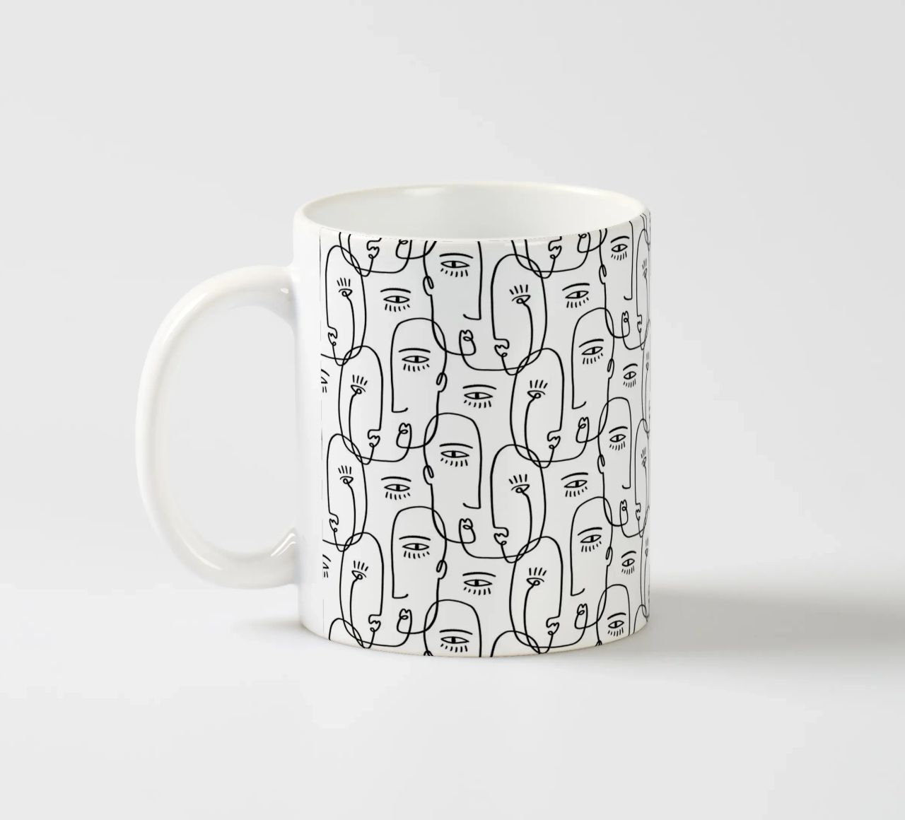 Face Pattern tazza in ceramica da treechild