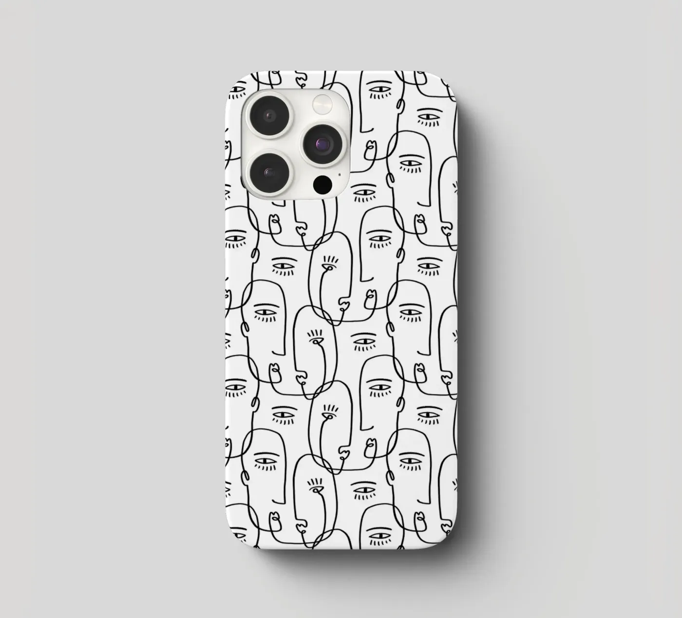 Face Pattern iphone case by treechild