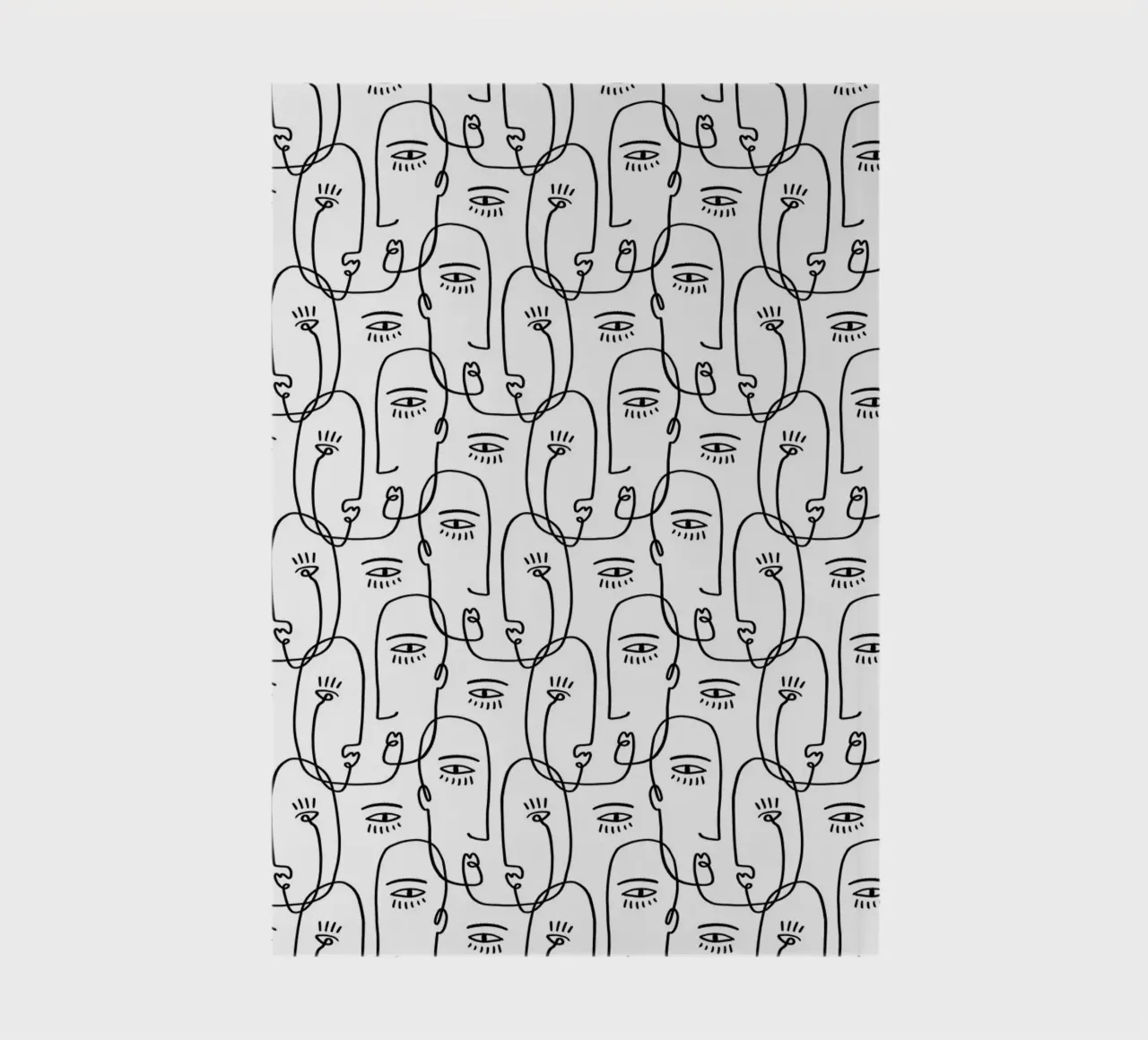 Face Pattern notebook by treechild