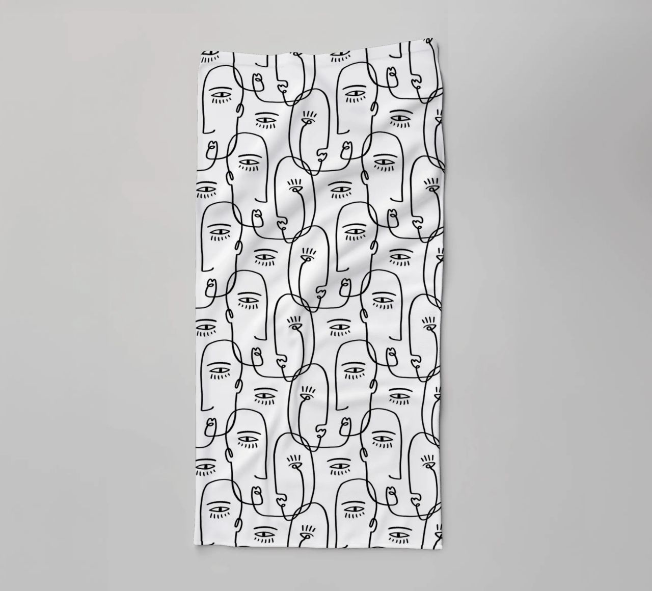 Face Pattern asciugamano da bagno da treechild
