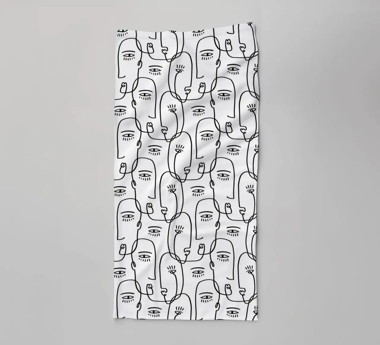 Face Pattern asciugamano da bagno da treechild