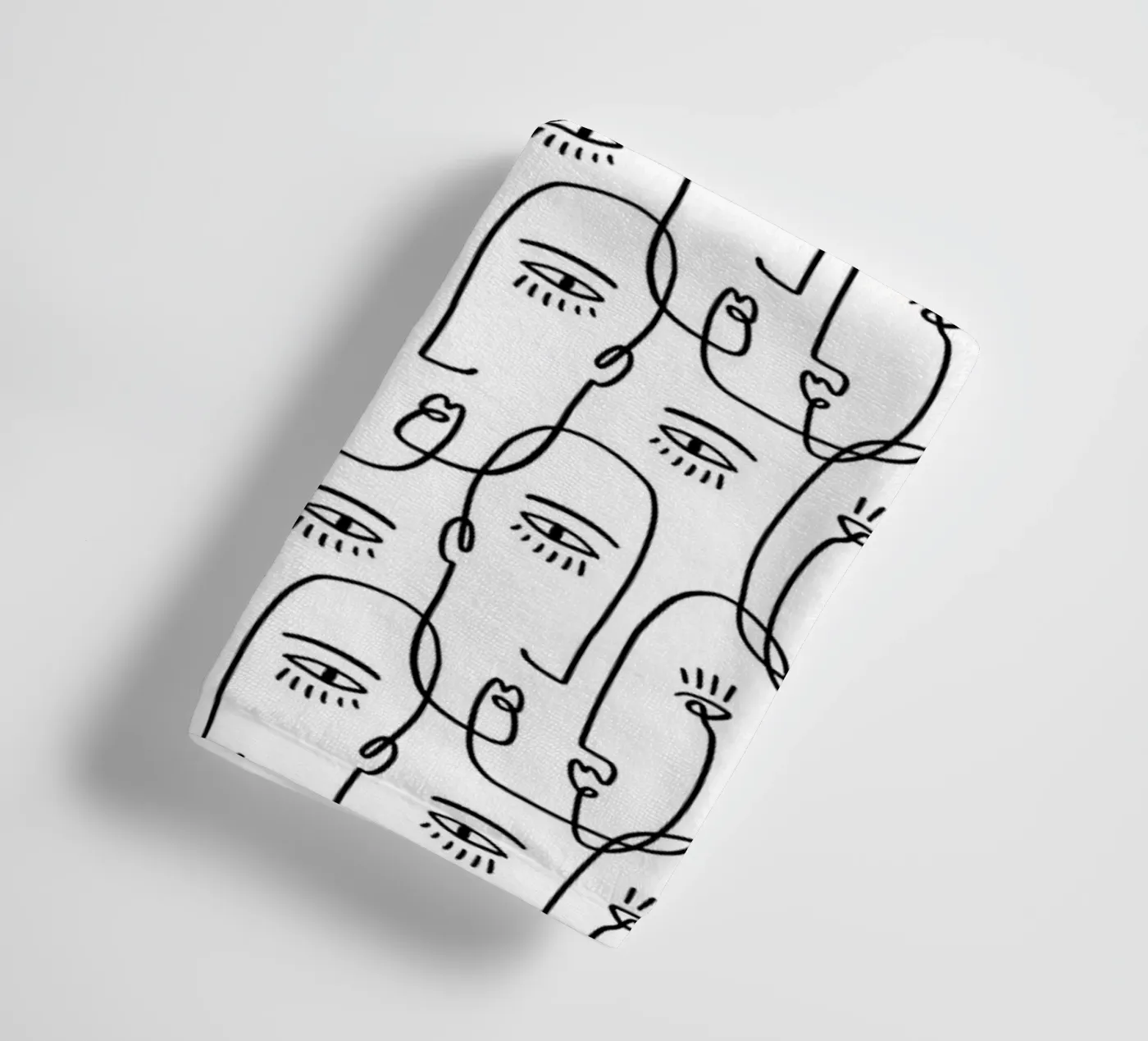 Face Pattern towel by treechild