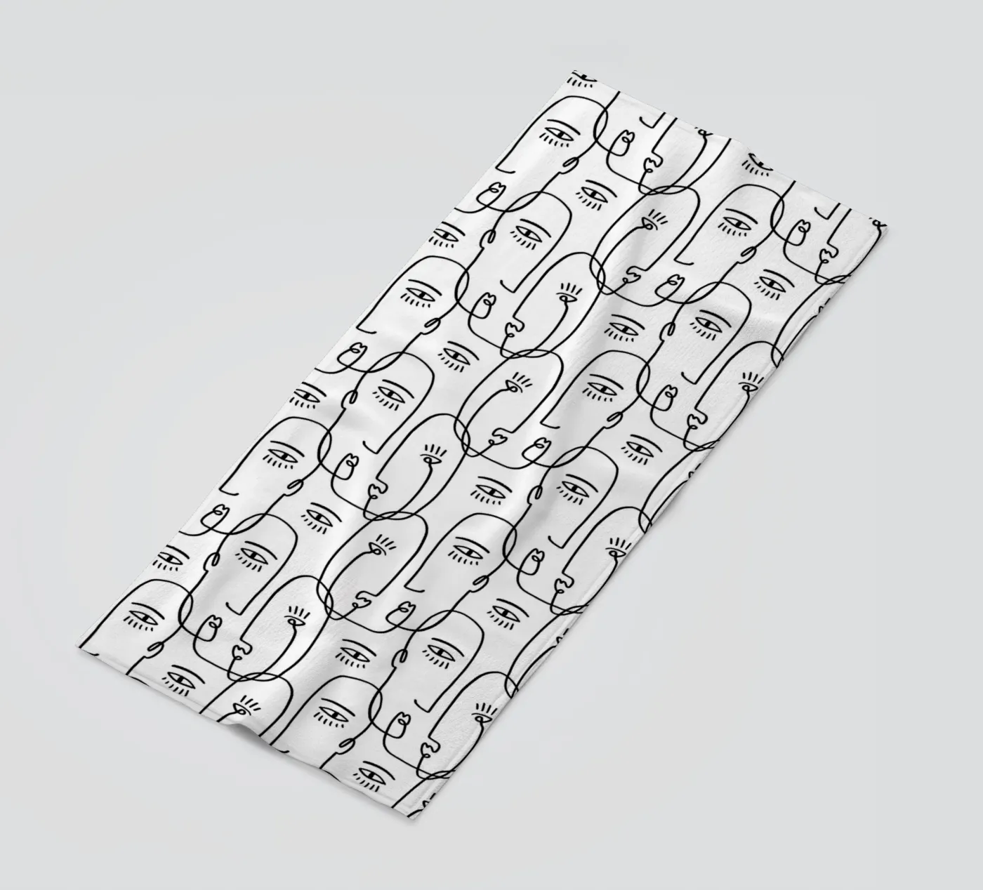 Face Pattern strandhanddoek van treechild