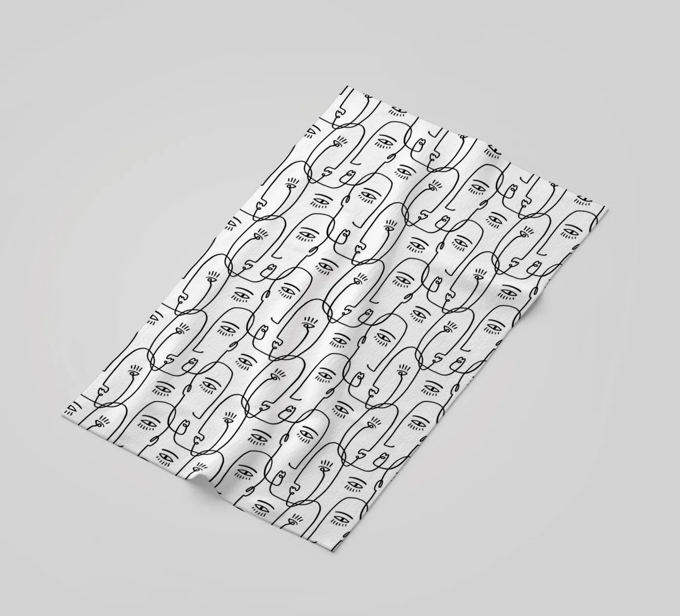Face Pattern strandhanddoek van treechild