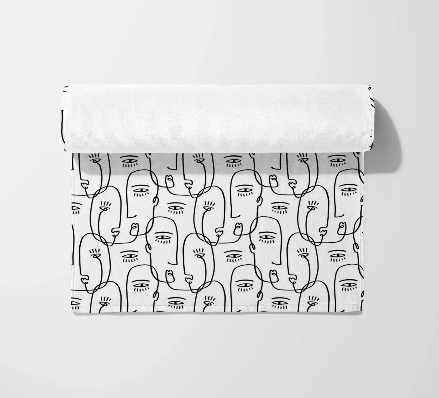 Face Pattern strandhanddoek van treechild