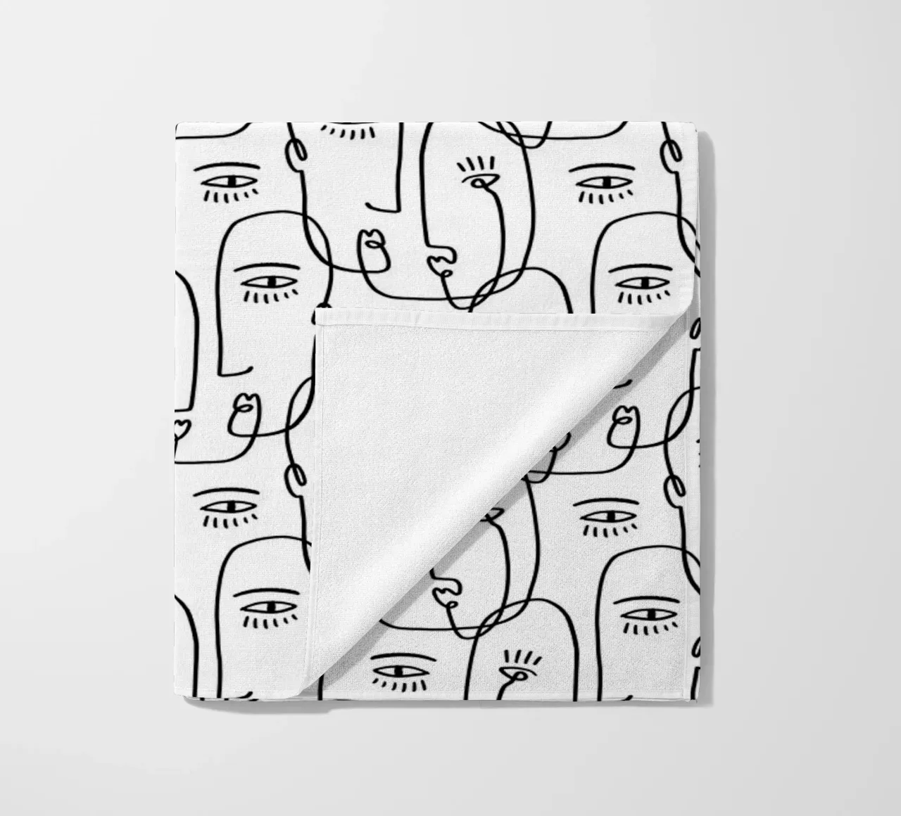 Face Pattern strandhanddoek van treechild