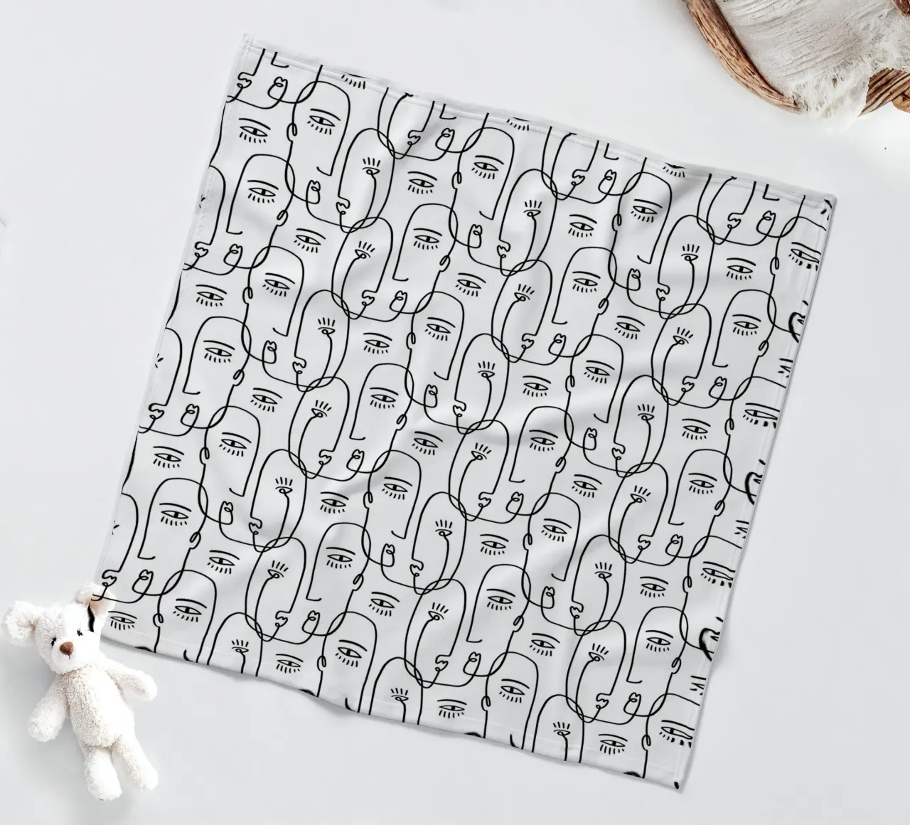 Face Pattern coperta in pile da treechild