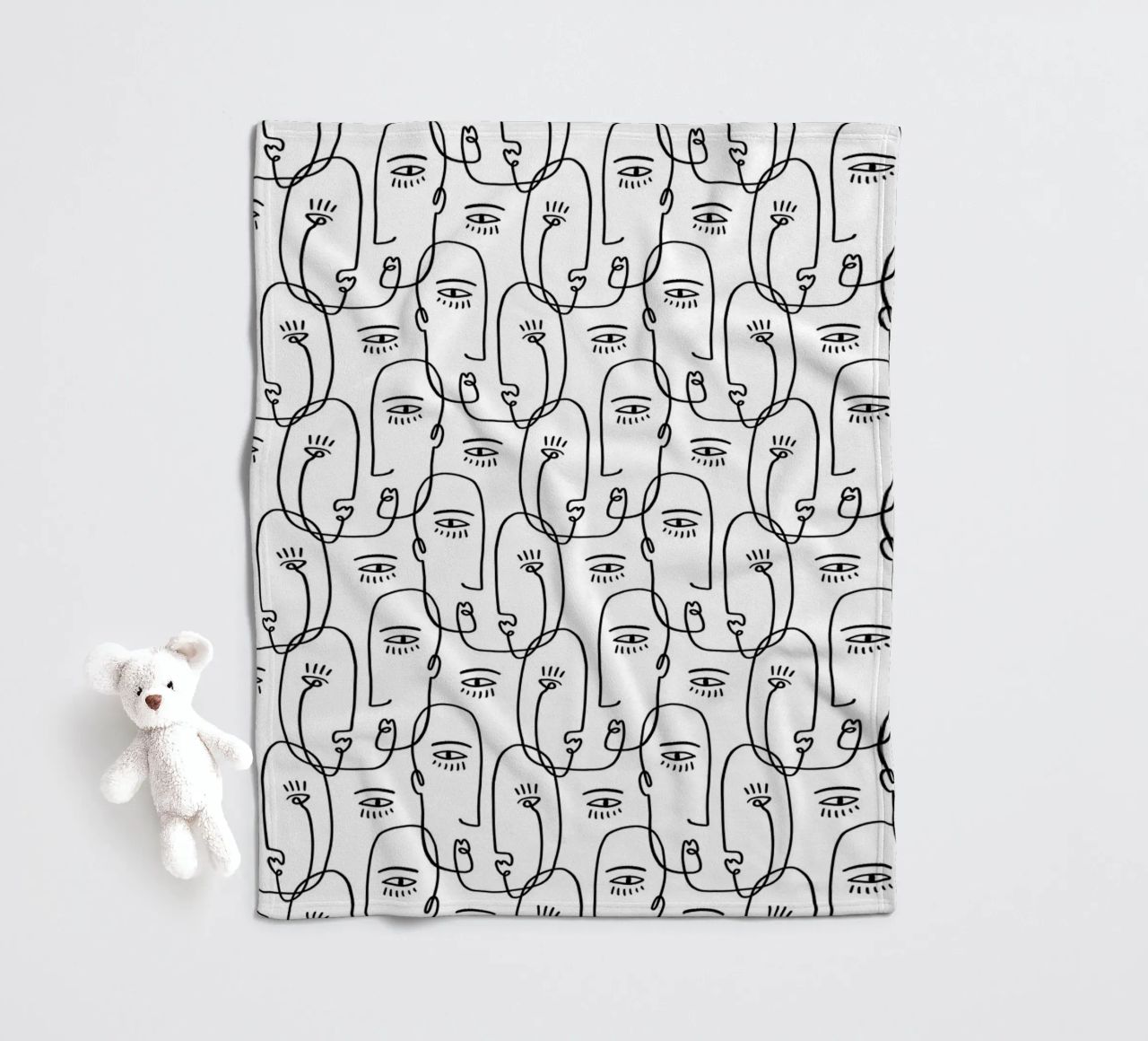 Face Pattern coperta in pile da treechild