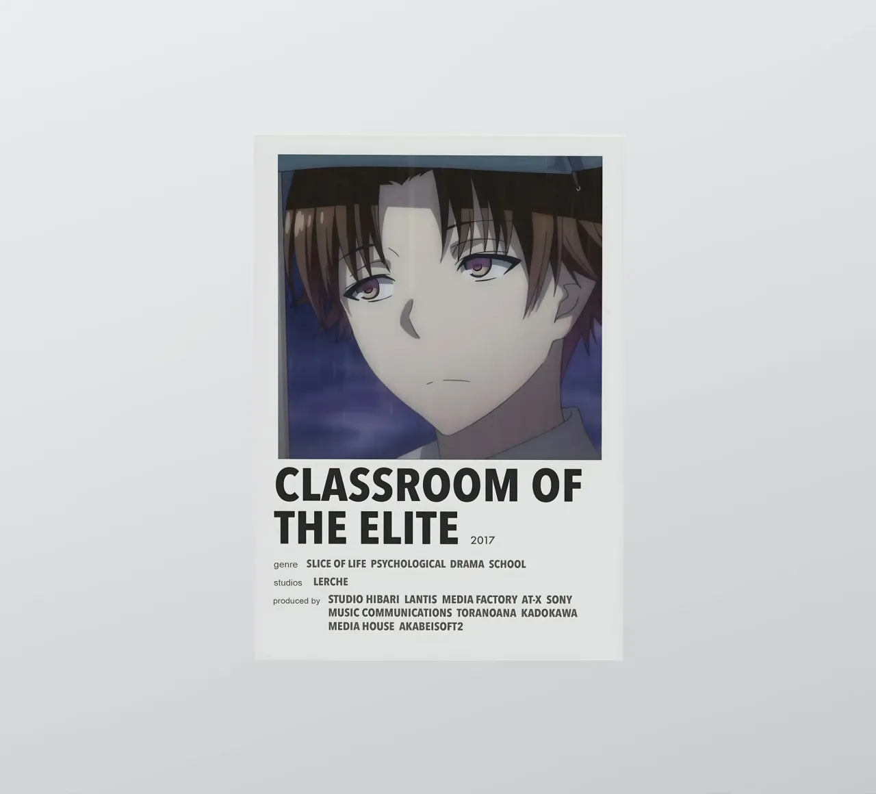 CLASSROOM OF THE ELITE  2017 autocollant de Totoya