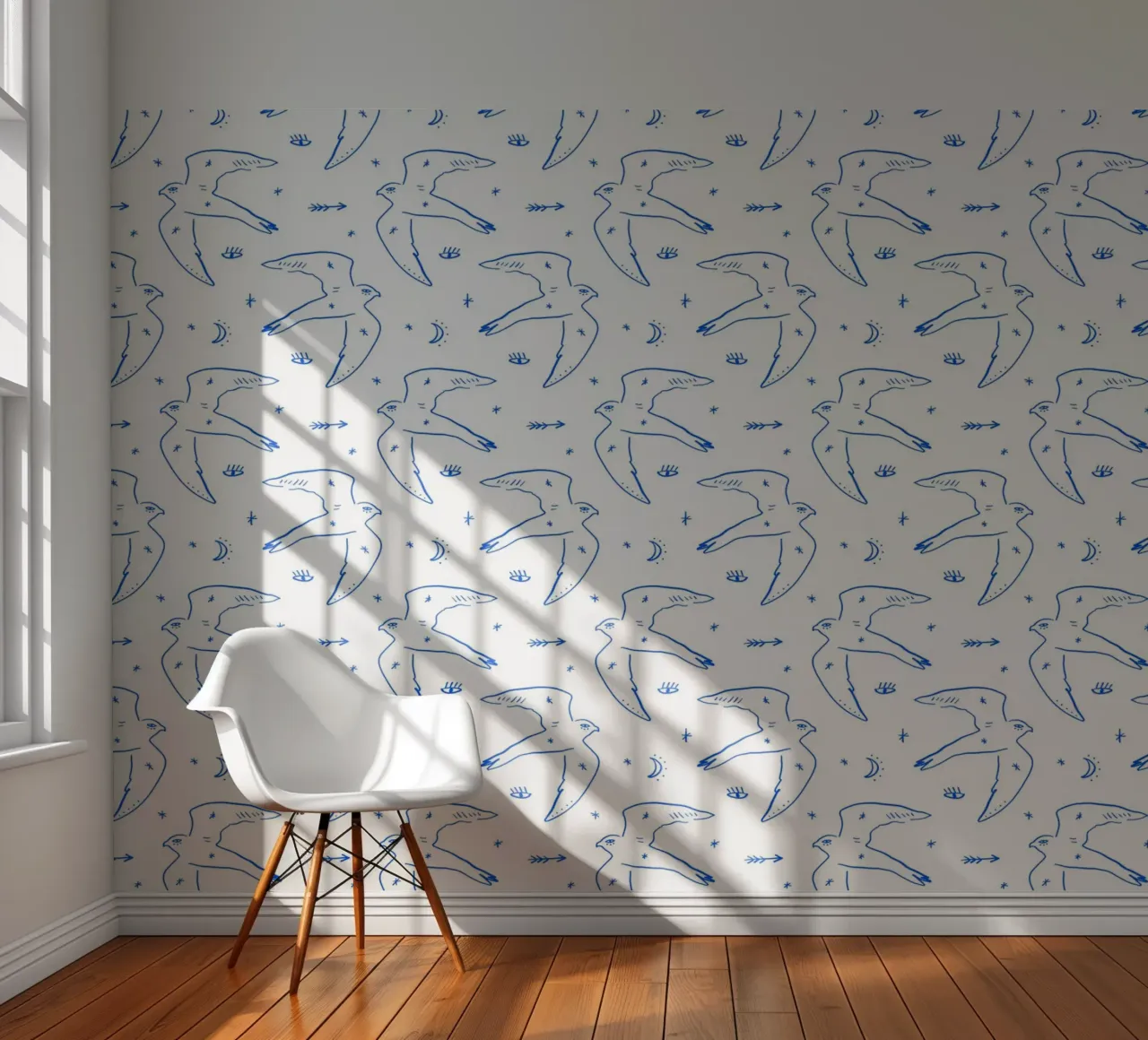 Bird Pattern fotobehang van treechild