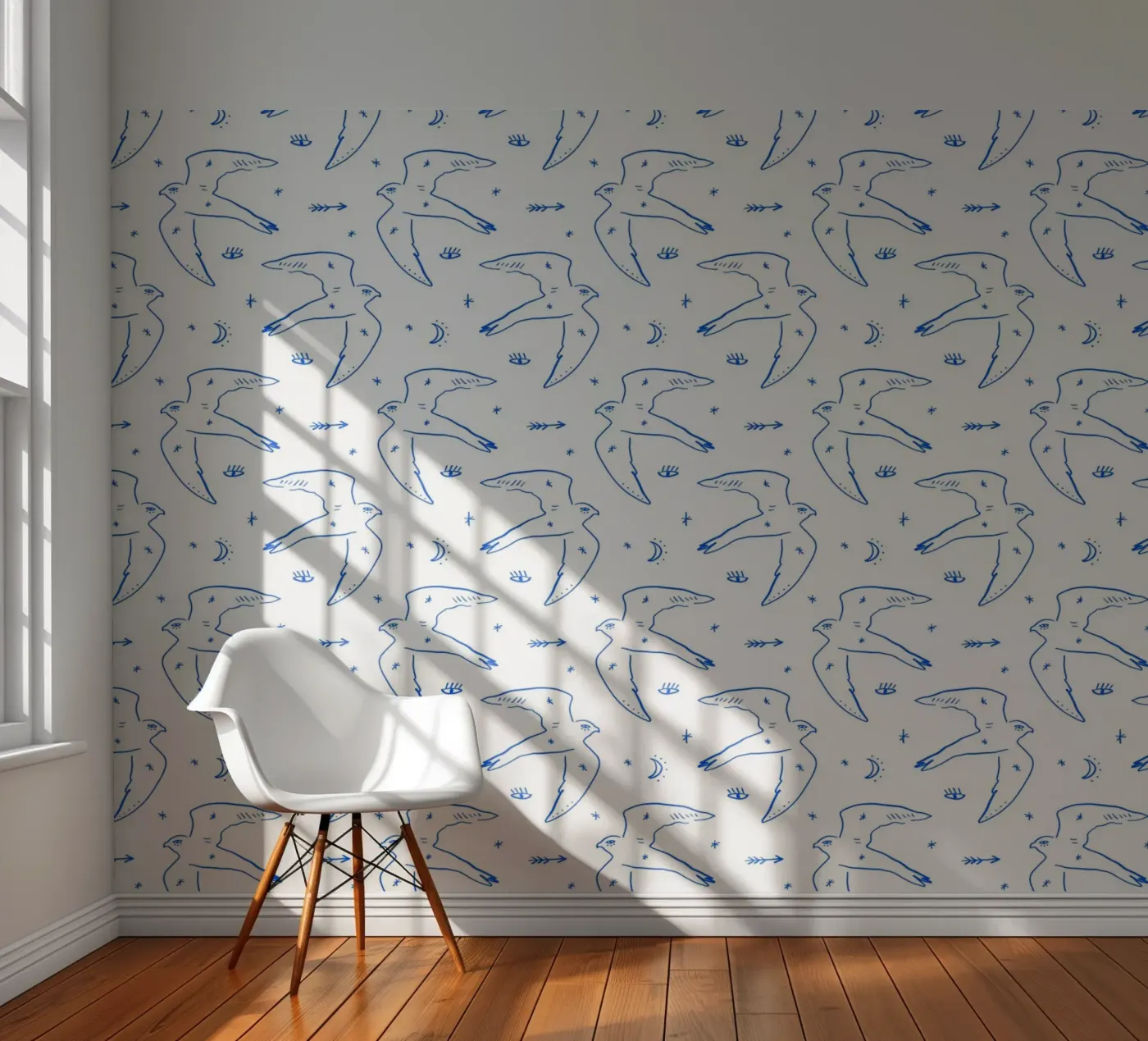 Bird Pattern fotobehang van treechild