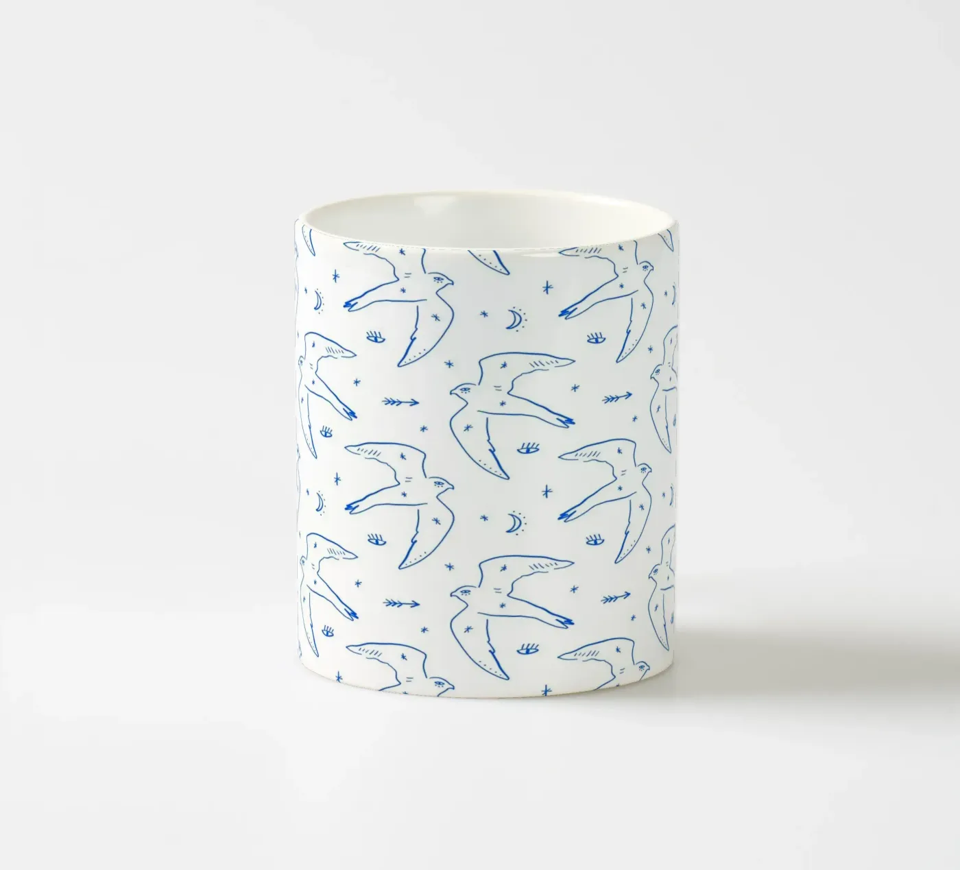 Bird Pattern Keramik Tasse von treechild