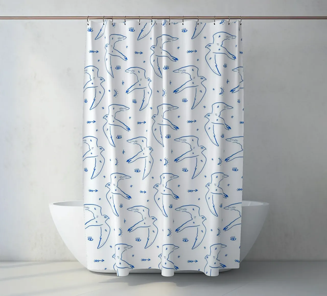 Bird Pattern Duschvorhang von treechild