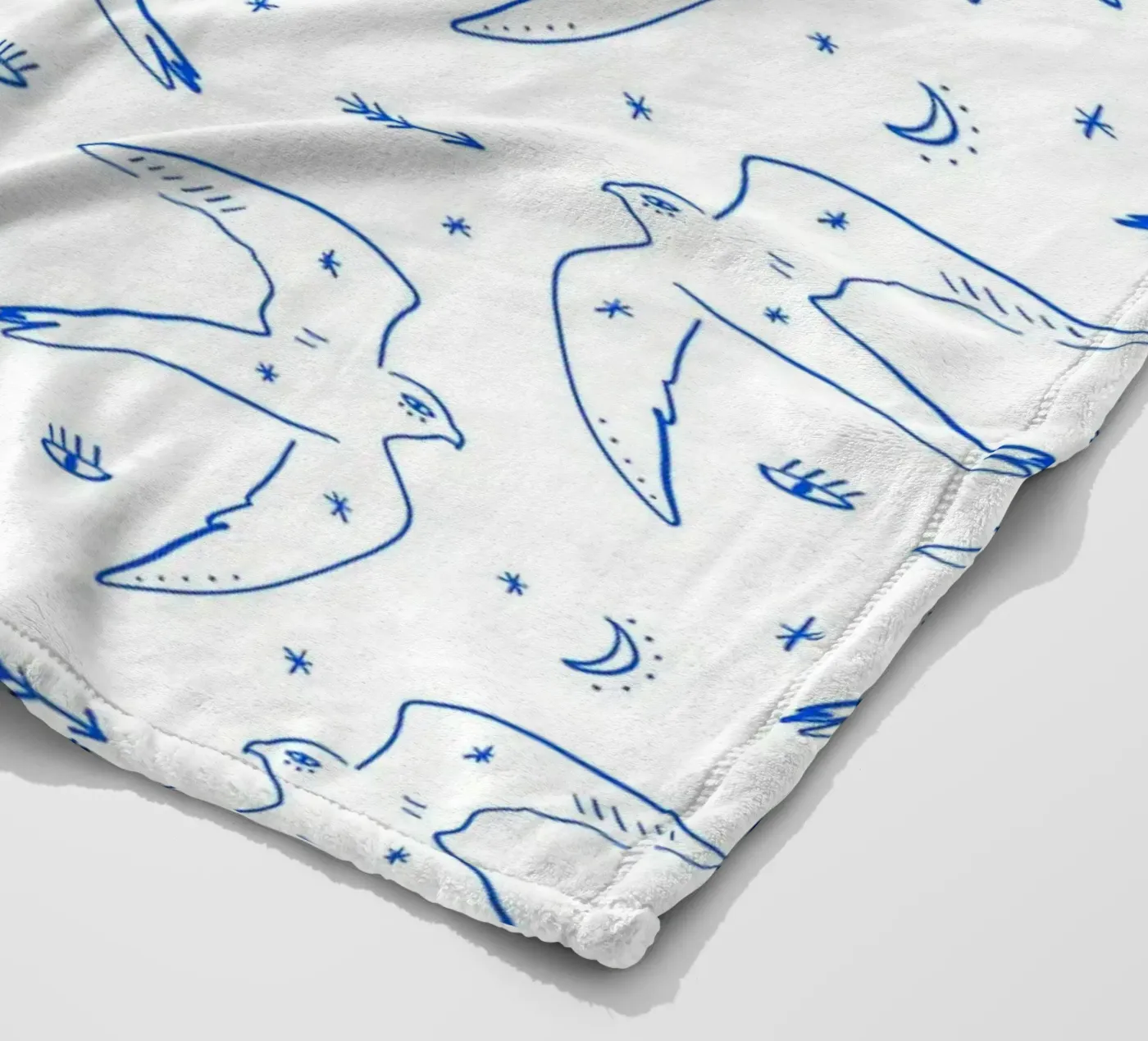 Bird Pattern Fleecedecke von treechild