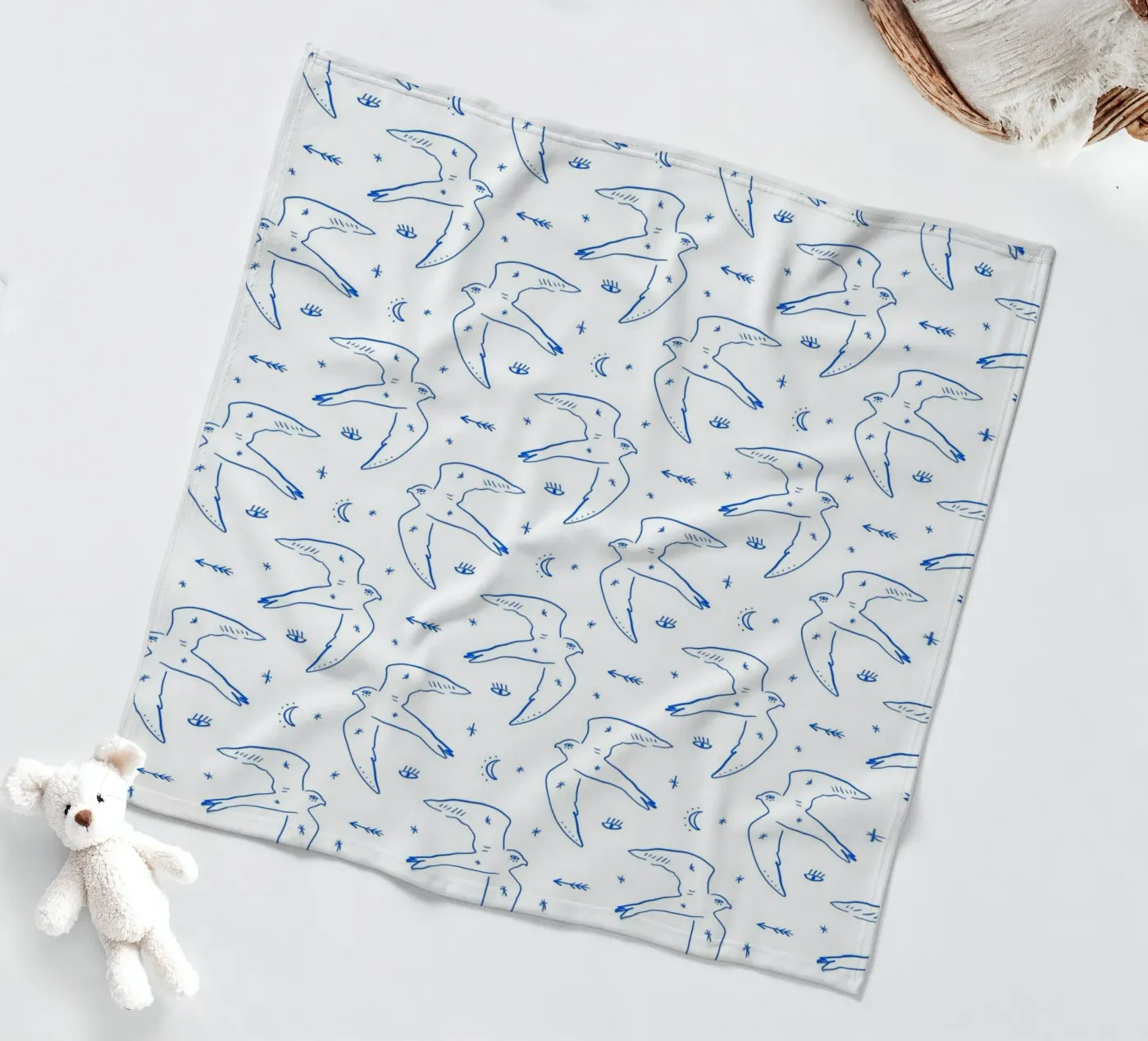 Bird Pattern coperta in pile da treechild