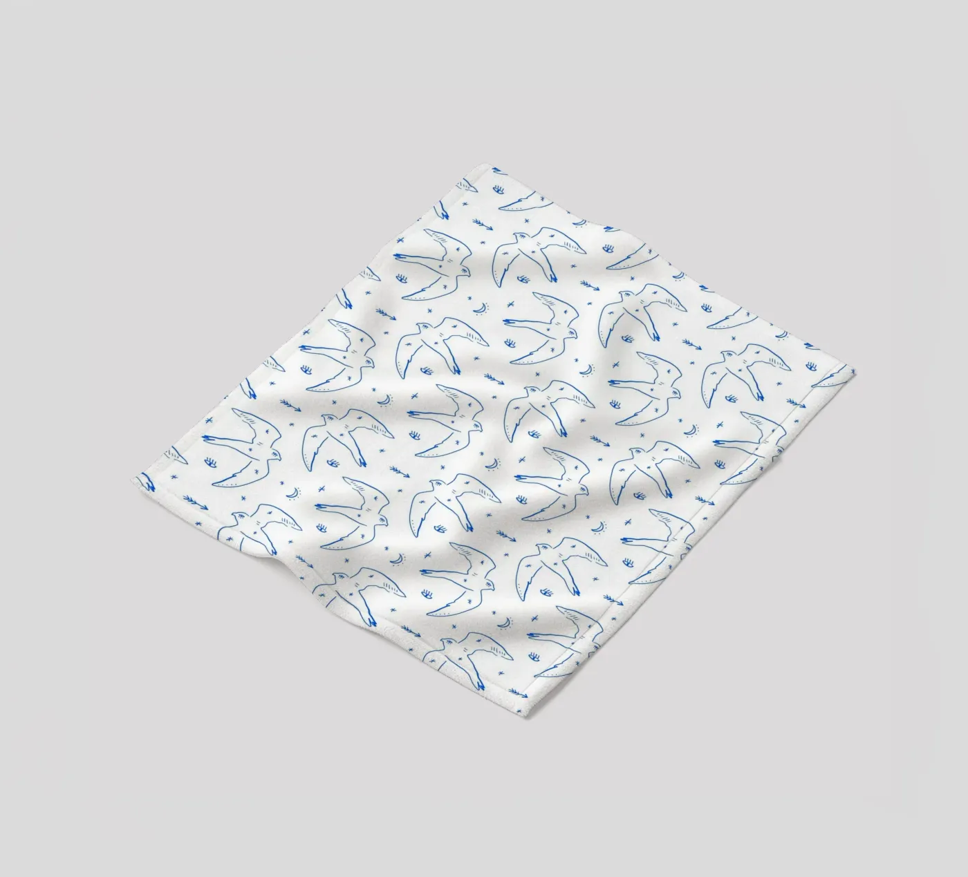 Bird Pattern Fleecedecke von treechild