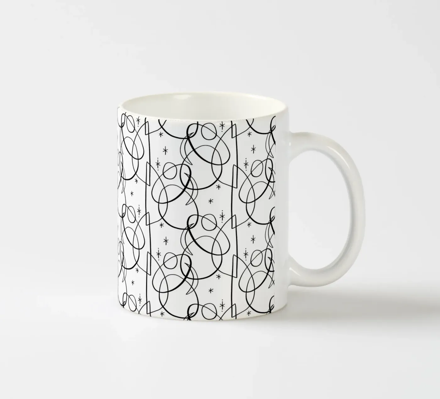 Cosmic Pattern ceramic mug by treechild