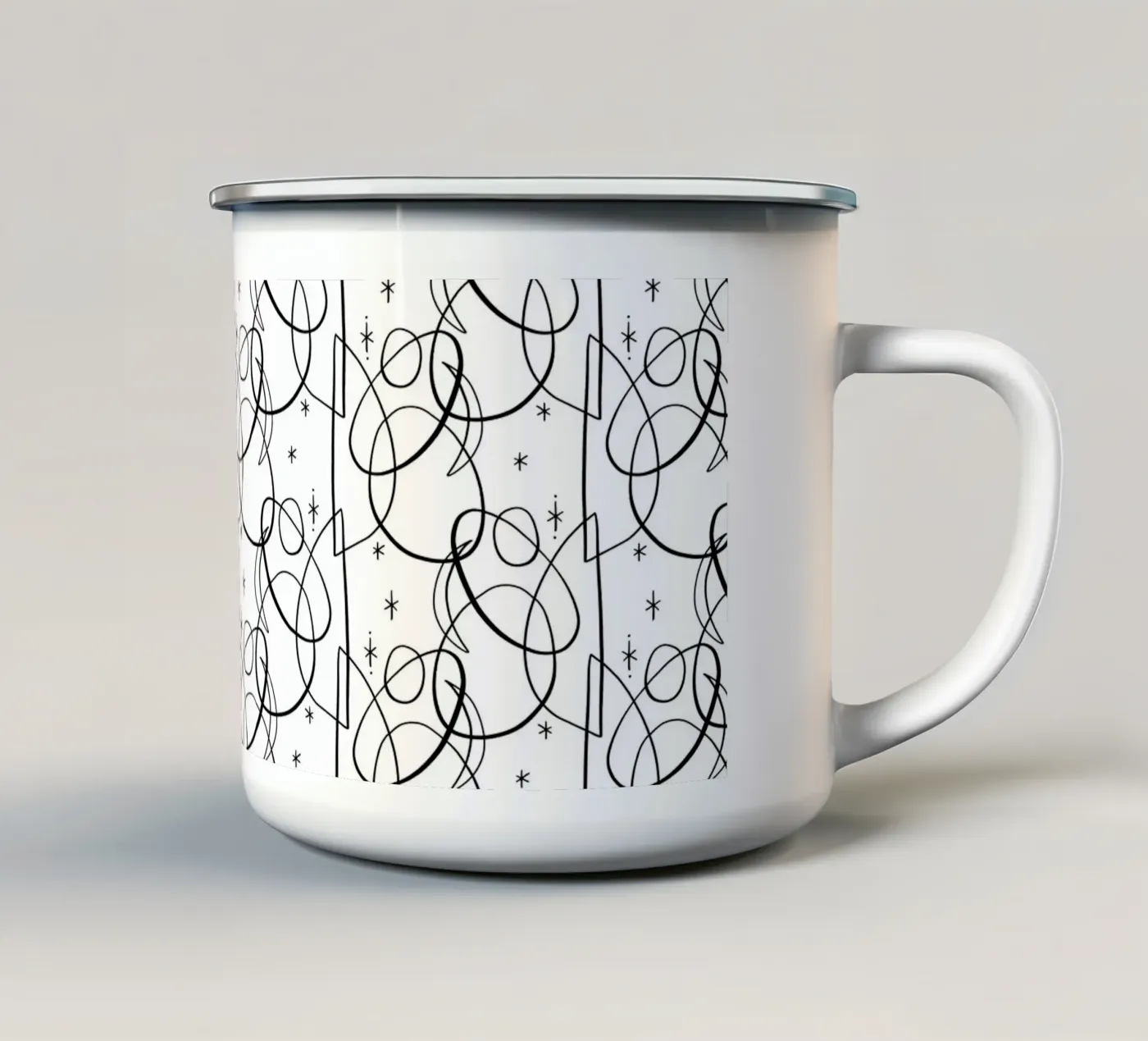 Cosmic Pattern emaille mok van treechild