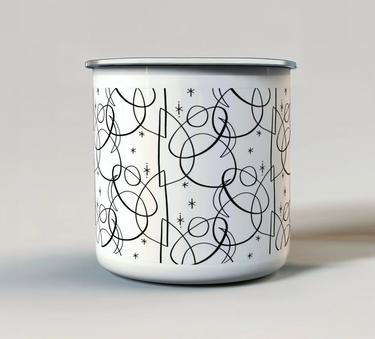 Cosmic Pattern tazza in smalto da treechild