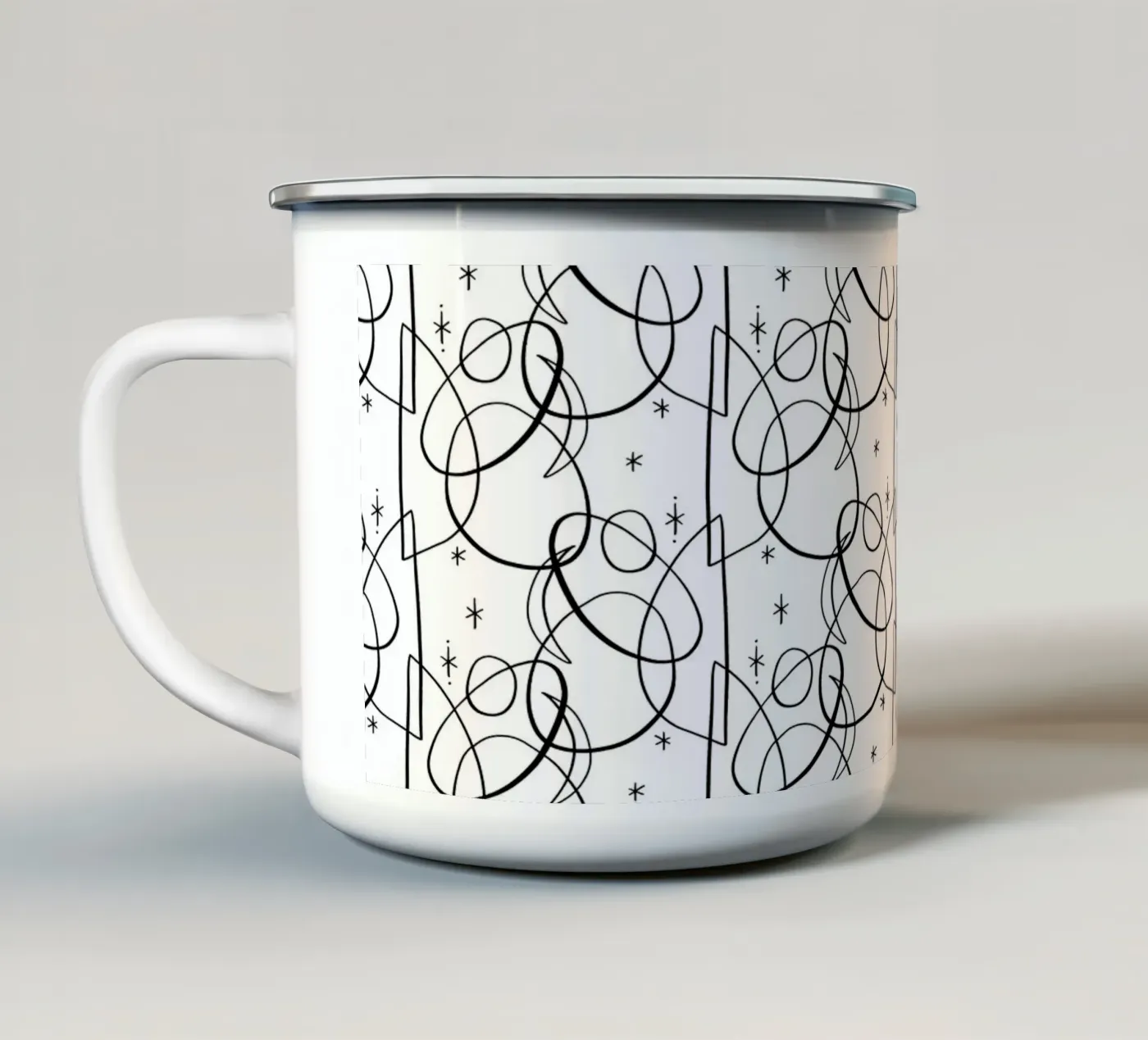 Cosmic Pattern emaille mok van treechild