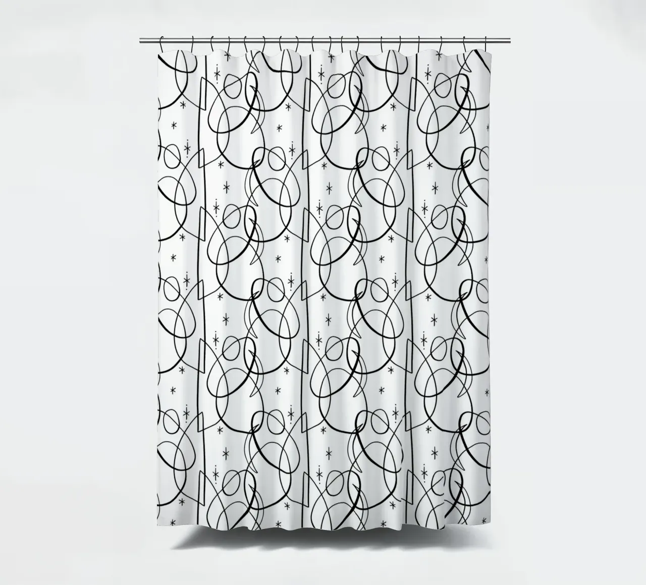 Cosmic Pattern Duschvorhang von treechild