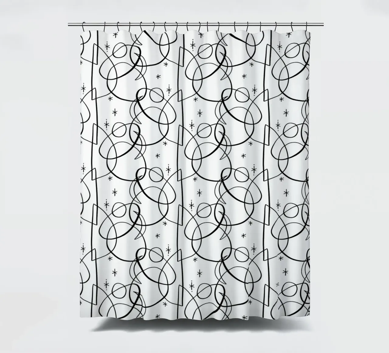 Cosmic Pattern Duschvorhang von treechild