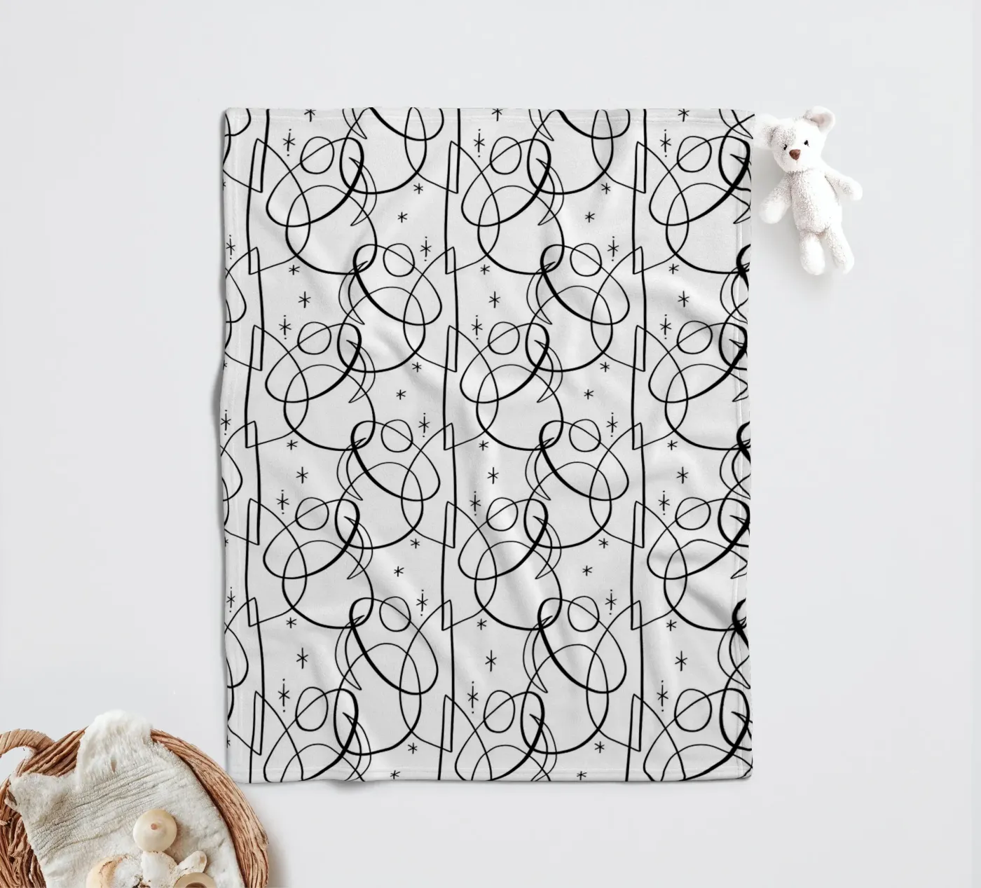 Cosmic Pattern fleece blanket by treechild