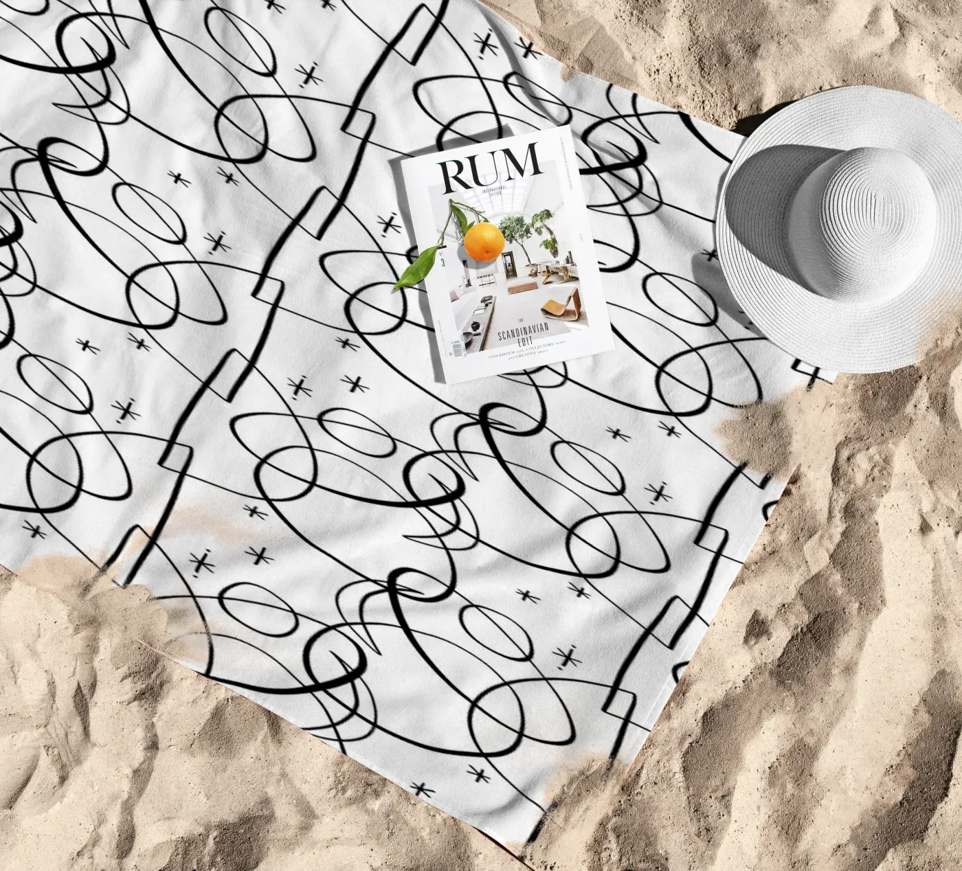 Cosmic Pattern serviette de plage de treechild