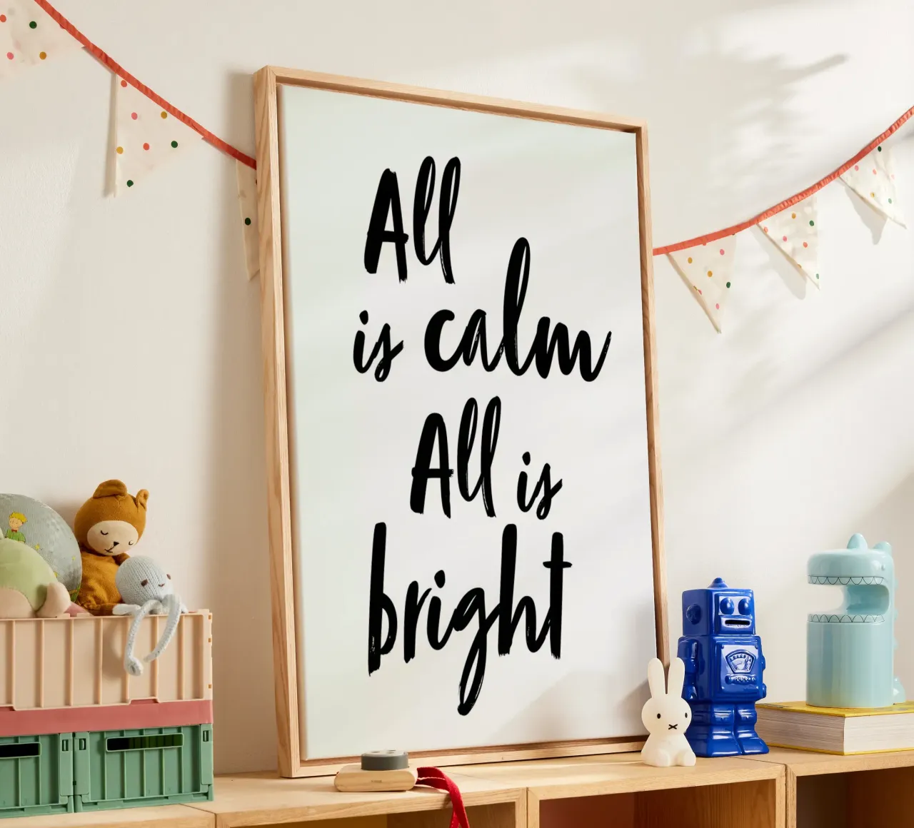 All is Calm tela con Cornice a cassetta da daylight design studio
