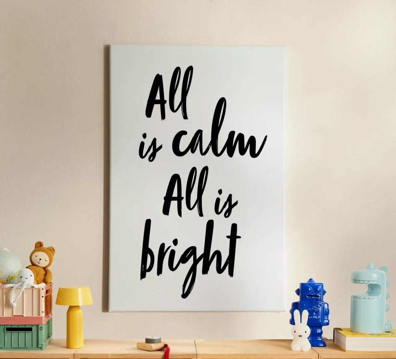 All is Calm tela con Cornice a cassetta da daylight design studio