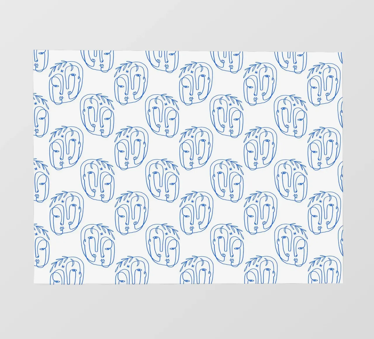 Faces Pattern fotobehang van treechild