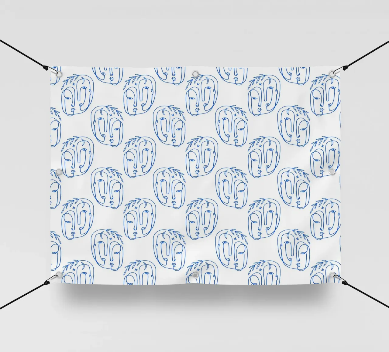 Faces Pattern telo in pvc da treechild