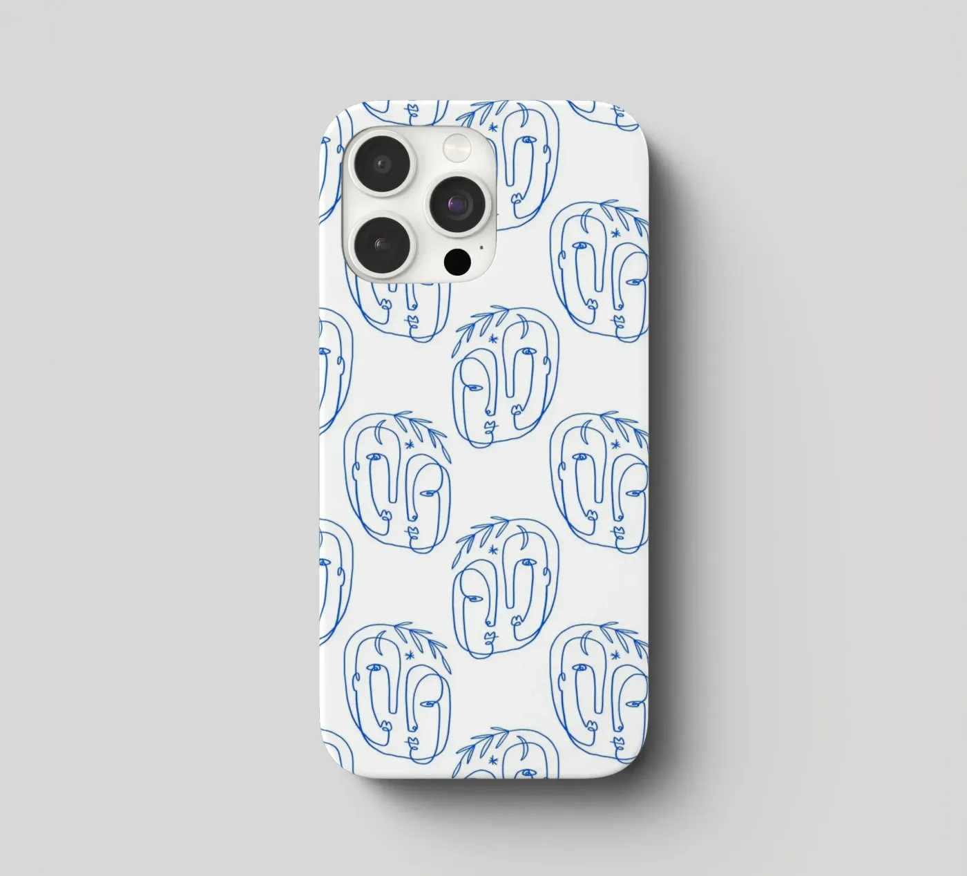 Faces Pattern iphone case by treechild