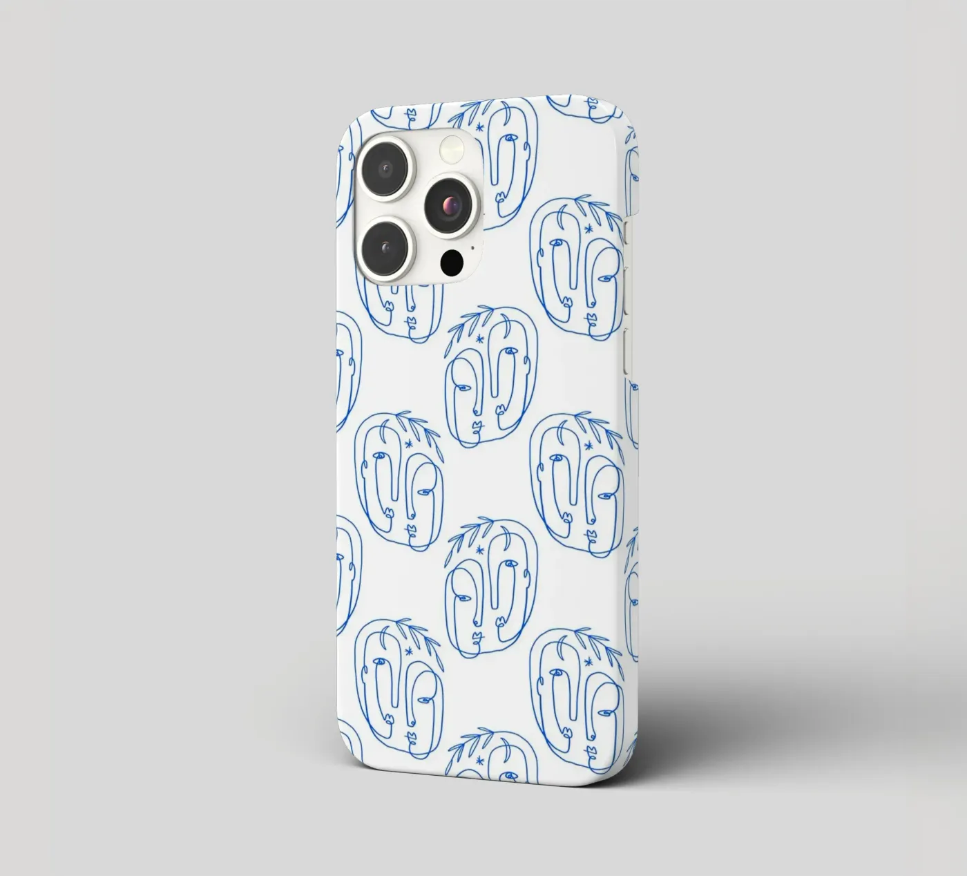 Faces Pattern iphone case by treechild