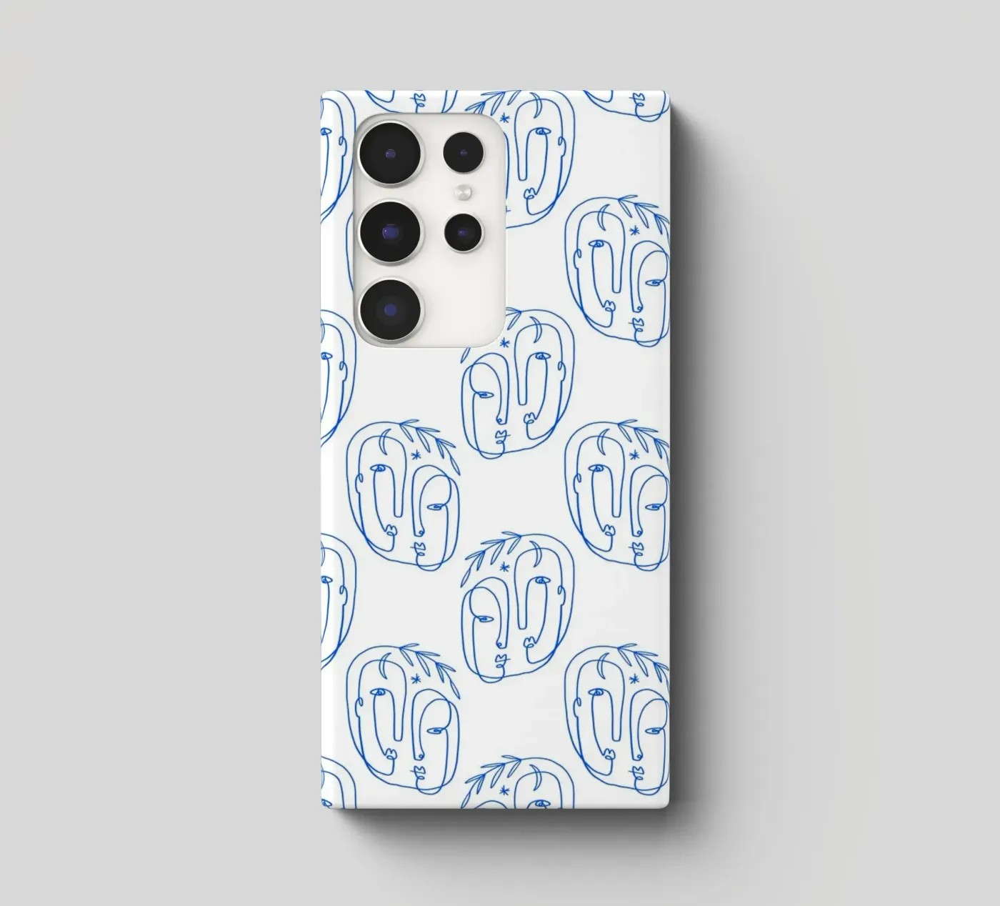 Faces Pattern samsung phone case by treechild